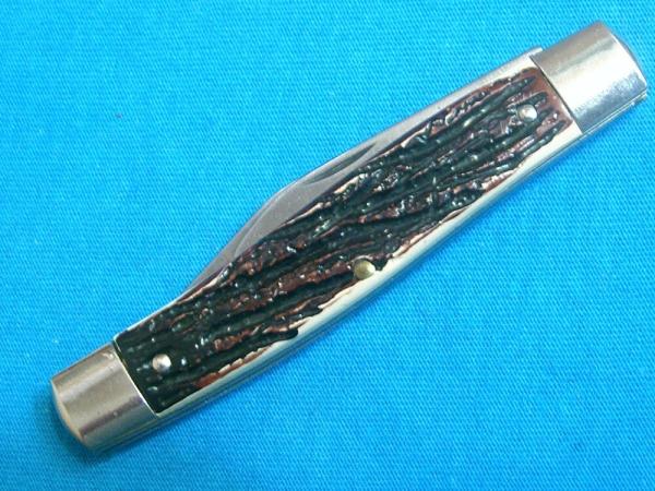 VINTAGE COLONIAL PROV USA 2 BLADE STOCKMAN FOLDING SERPENTINE JACK PEN POCKET KNIFE KNIVES OLD