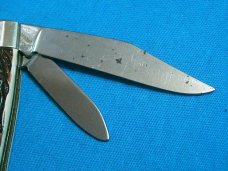 VINTAGE COLONIAL PROV USA 2 BLADE STOCKMAN FOLDING SERPENTINE JACK PEN POCKET KNIFE KNIVES OLD