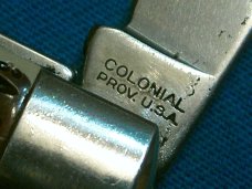VINTAGE COLONIAL PROV USA 2 BLADE STOCKMAN FOLDING SERPENTINE JACK PEN POCKET KNIFE KNIVES OLD