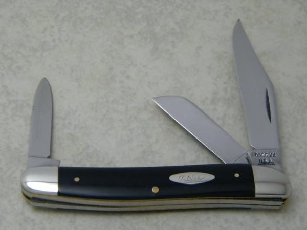 Case XX USA 8 Dot 1972 Slick Black 23087 HE Medium Stockman Knife