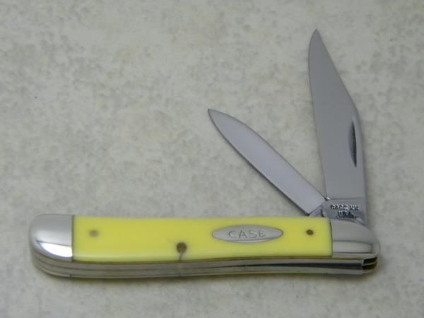 Case XX USA 7 Dot 1973 Yellow 3220 Peanut Jack Knife