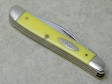 Case XX USA 7 Dot 1973 Yellow 3220 Peanut Jack Knife