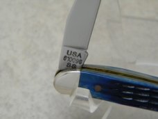 Case XX USA 2000 Blue Bone 610096 SS Tiny Toothpick Knife