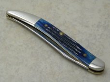Case XX USA 2000 Blue Bone 610096 SS Tiny Toothpick Knife