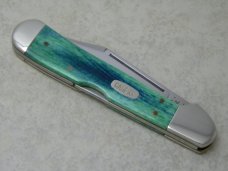 Case XX USA 2000 Green Peacock Appaloosa Bone 61549L SS Copperlock Knife - SFO for SMKW