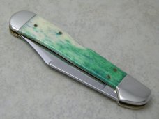Case XX USA 2000 Green Peacock Appaloosa Bone 61549L SS Copperlock Knife - SFO for SMKW