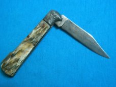 VINTAGE GUTMANN CUTLERY GCCO BAREHEAD LOCKBACK FOLDING JACK POCKET KNIFE KNIVES FANCY HANDLE OLD