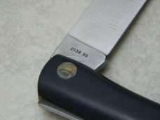 Case XX Stainless USA 9 Dot 1971 Black 2138 SS Large Sod Buster Knife