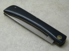 Case XX Stainless USA 9 Dot 1971 Black 2138 SS Large Sod Buster Knife