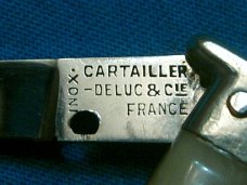 VINTAGE INOX CARTAILLER DELUC FRANCE FOLDING POCKET KNIFE KNIVES OLD