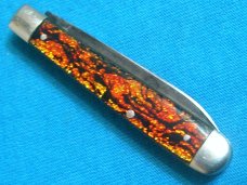 VINTAGE USA HENRY SEARS & SON 1865 FANCY FLAME SLEEVEBOARD TRAPPER FOLDING POCKET KNIFE KNIVES OLD