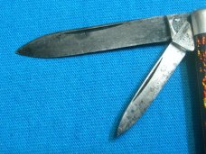 VINTAGE USA HENRY SEARS & SON 1865 FANCY FLAME SLEEVEBOARD TRAPPER FOLDING POCKET KNIFE KNIVES OLD