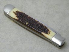 Schrade USA 97OT Old Timer Staglon Buzzsaw 1 Blade Trapper Knife