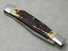 Schrade USA 97OT Old Timer Staglon Buzzsaw 1 Blade Trapper Knife