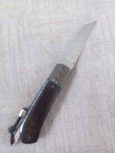 Vincenzo Balistreri Buffalo Horn Taillock. .Fools Gold bolsters & bead..Filework..Jiimping..Coa/Slip
