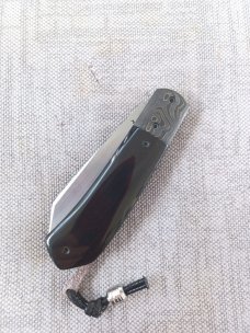 Vincenzo Balistreri Buffalo Horn Taillock. .Fools Gold bolsters & bead..Filework..Jiimping..Coa/Slip