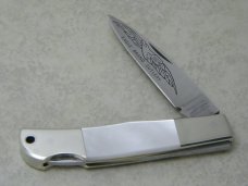 Parker Cut Co Japan Pearl Eagle Brand Lockback Knife