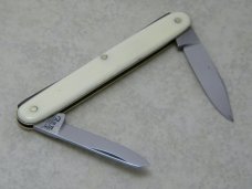 Case Tested XX Imitation Ivory "Midland Chemical Lab. Inc. Dubuque, Iowa" Office Pen Knife c.1970's