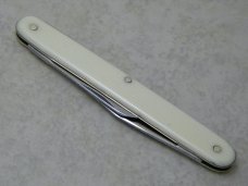 Case Tested XX Imitation Ivory "Midland Chemical Lab. Inc. Dubuque, Iowa" Office Pen Knife c.1970's