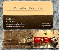 Miniature 3.5 Inch Fishtail Knife, Made In China, Unused
