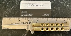 Vintage Parker Small Balisong aka Butterfly Knife, Japan, Nice Brass Handle, Original Box, Unused 
