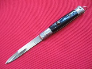 Rare Vintage Early Guardless Step Bolster Rizzuto Stiletto Switchblade Knife