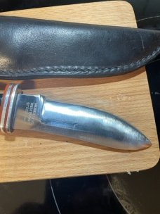 Vintage Japan G96 950 skinner knife and sheath VGUC