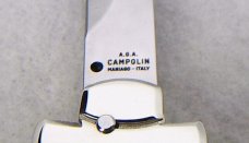 NEW A.G.A. CAMPOLIN 9" MALTESE SANTOS MAHOGANY WOOD  MODIFIED BAYONET BLADE NICKEL SILVER BOLSTERS 