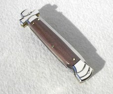 NEW A.G.A. CAMPOLIN 9" MALTESE SANTOS MAHOGANY WOOD  MODIFIED BAYONET BLADE NICKEL SILVER BOLSTERS 