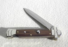 NEW A.G.A. CAMPOLIN 9" MALTESE SANTOS MAHOGANY WOOD  MODIFIED BAYONET BLADE NICKEL SILVER BOLSTERS 