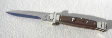 NEW A.G.A. CAMPOLIN 9" MALTESE SANTOS MAHOGANY WOOD  MODIFIED BAYONET BLADE NICKEL SILVER BOLSTERS 