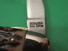 Schrade Uncle Henry Cat Paw Staglon Handle Liner Lock Model # 197UH