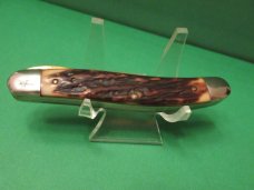 Schrade Uncle Henry Cat Paw Staglon Handle Liner Lock Model # 197UH