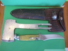 Western Boulder, Colo. Cracked Ice Knife & Hatch Set 1935 to 1950