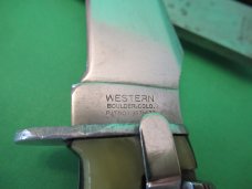 Western Boulder, Colo. Cracked Ice Knife & Hatch Set 1935 to 1950
