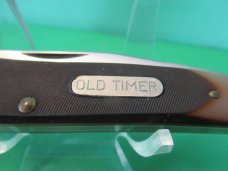 Schrade OLD Timer Rough Saw Cut Delrin Liner Lock EDC Pattern # 194OT