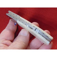 CUSTOM HAND MADE RALPH TURNBULL LOCKBACK OOSIC HANDLES ,SAPPHIRE TOPPED THUMBSTUB FILEWORKED LINERS