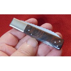 CUSTOM HAND MADE MEL PARDUE SLIM LOCKBACK FILEWORKED BLADE AND SPRING # 01 1959-1980 TAMPA FLORIDA