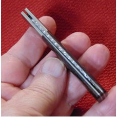 CUSTOM HAND MADE MEL PARDUE SLIM LOCKBACK FILEWORKED BLADE AND SPRING # 01 1959-1980 TAMPA FLORIDA