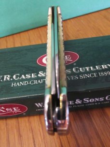 Case XX 2005 Antique Bone  Rattlesnake Bone Canoe Pattern # 62131 SS
