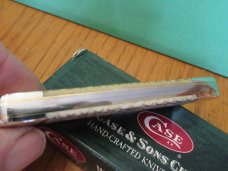 Case XX 2005 Antique Bone  Rattlesnake Bone Canoe Pattern # 62131 SS