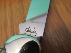 Case XX 2005 Antique Bone  Rattlesnake Bone Canoe Pattern # 62131 SS