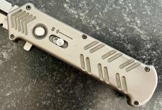 No Limit Knives Strelka Out The Front (OTF) Switchblade Knife, Cupid Clone, USA Made, Used 