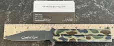 Vintage Skoz Balisong aka Butterfly Knife, Made In Japan, Camo Pattern Handle, Unused 