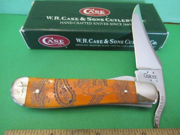 Case XX 2006 Paisley Bone RussLock Pattern # 61953L SS Case XX 2006 Paisley Bone RussLock Pattern # 61953L SS
