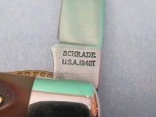 Schrade Rough Saw Cut Delrin USA Made Gunstock LinerLock Trapper Model 194OT
