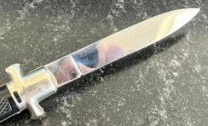 Bargeon 1960's Switchblade, Rare FRANCE Marking, Red Dot Safety 