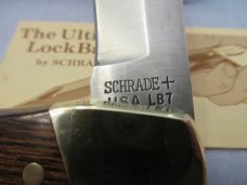 Schrade Pear Paw Wood Handle Lock Back Model LB-7