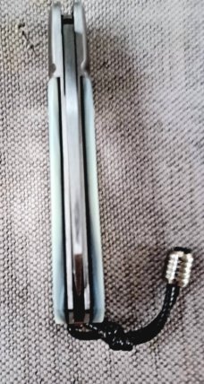 Vincenzo Balistreri Native Lever Taillock.. Mother of Pearl..fluted ..4" closed..AEB-L..coa..slip