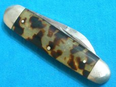 VINTAGE J W HICKEY SONS SENATOR 0003 GERMANY FOLDING POCKET KNIFE KNIVES OLD TORTOISE FANCY HANDLE